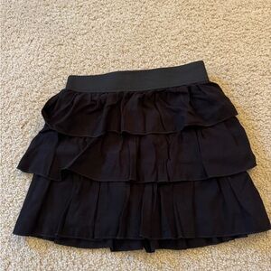 Black Tiered Skirt
